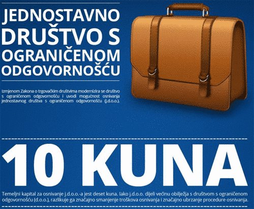 Od danas znatno jeftinije, lakše i brže osnivanje tvrtki!