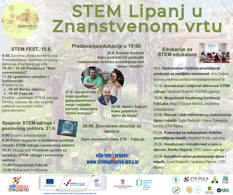 Najava događanja: STEM lipanj u sklopu projekta STEM udruga za popularni STEM