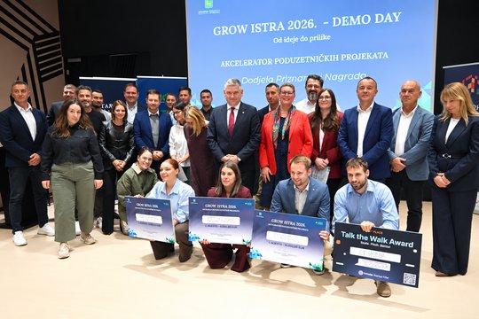 Od ideje do poduzetničkog uspjeha: održan Demo Day programa GROW ISTRA 2026.