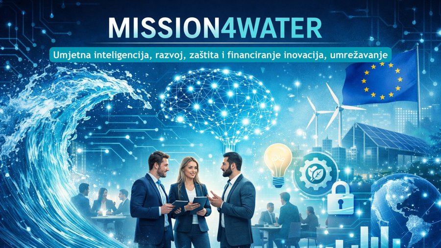 Poziv na radionice i umrežavanje u sklopu projekta MISSION4WATER na temu “Inovacije, umjetna inteligencija i zaštita ideja za poduzetnike“