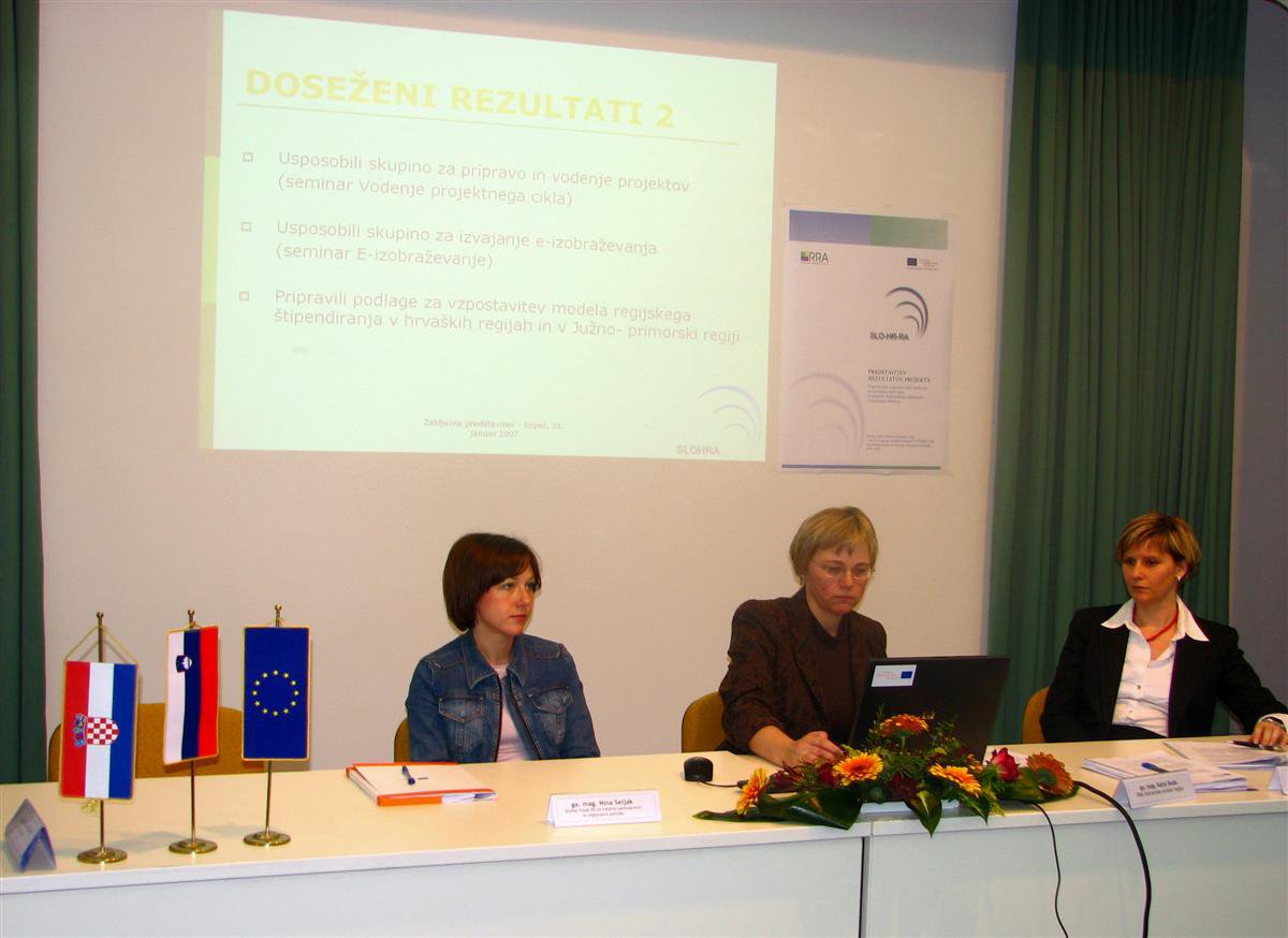 Završna konferencija projekta SLO-HR-RA