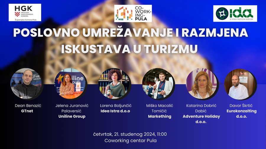 Poziv na događaj: Poslovno umrežavanje i razmjena iskustava u turizmu