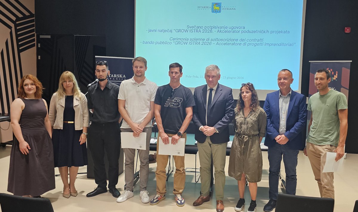 Istarska županija i IDA potpisali ugovore s nositeljima deset najbolje ocijenjenih poslovnih ideja