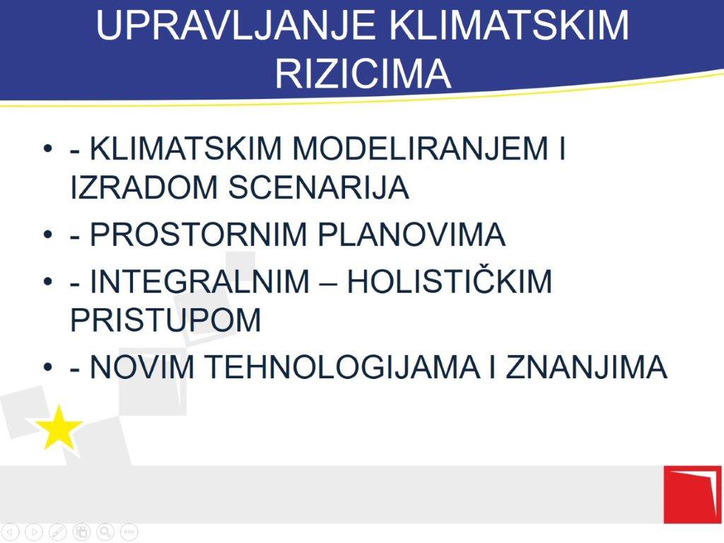 Održana on line radionica na temu 'Upravljanje klimatskim rizicima i prilagodba klimatskim promjenama'